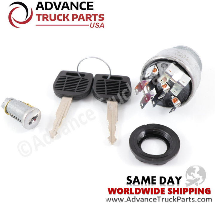 Advance Truck Parts USA Rear view showing the 11 terminal blades on the Advance Truck Parts International ignition switch
