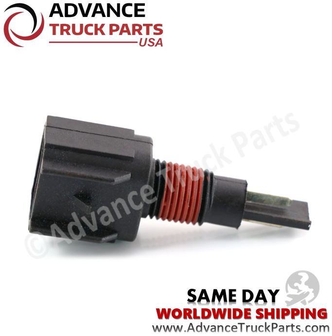Advance Truck Parts USA branded studio close-up view of the XC4Z-10D968-AA coolant level sensor body and threaded fitting