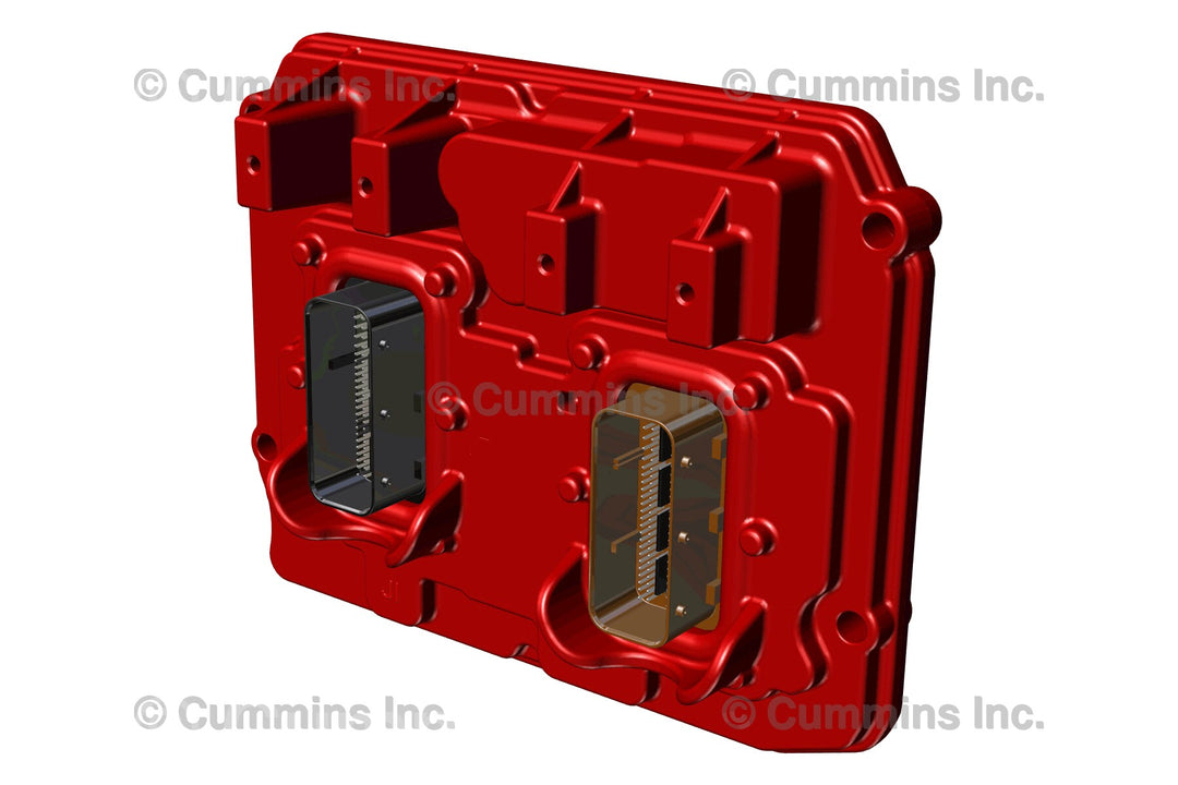 3D CAD model rendering of the Cummins CM2350 electronic control module distributed by Advance Truck Parts USA