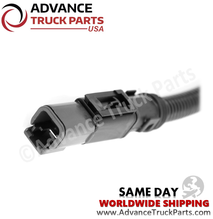 Advance Truck Parts USA branded studio view displaying the plug housing and locking mechanism of the exhaust gas temperature sensor harness